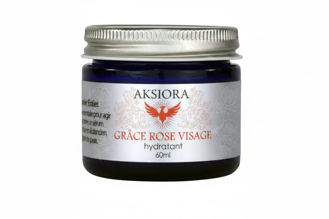 Crème Hydratante Visage Bio à la Rose Face Grace