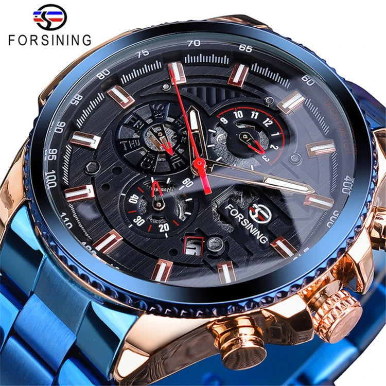 Montre automatique mécanique pour homme en acier inoxydable | AKSIORA