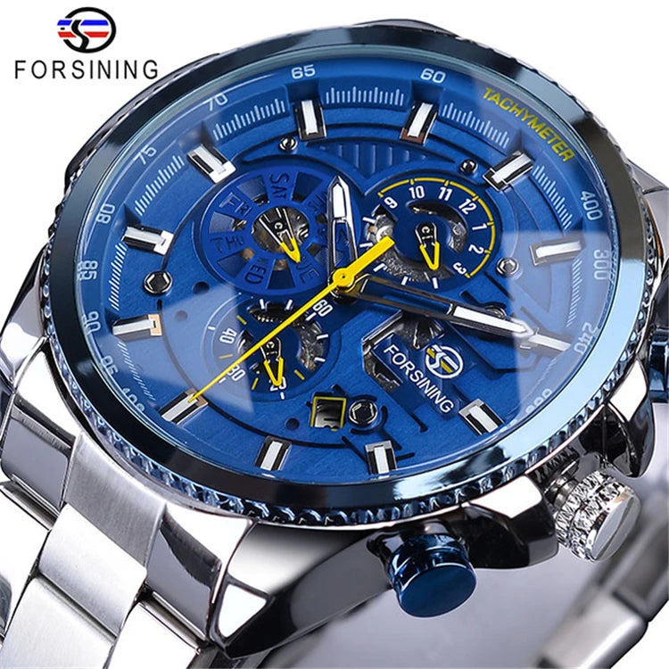 Montre automatique mécanique pour homme en acier inoxydable | AKSIORA