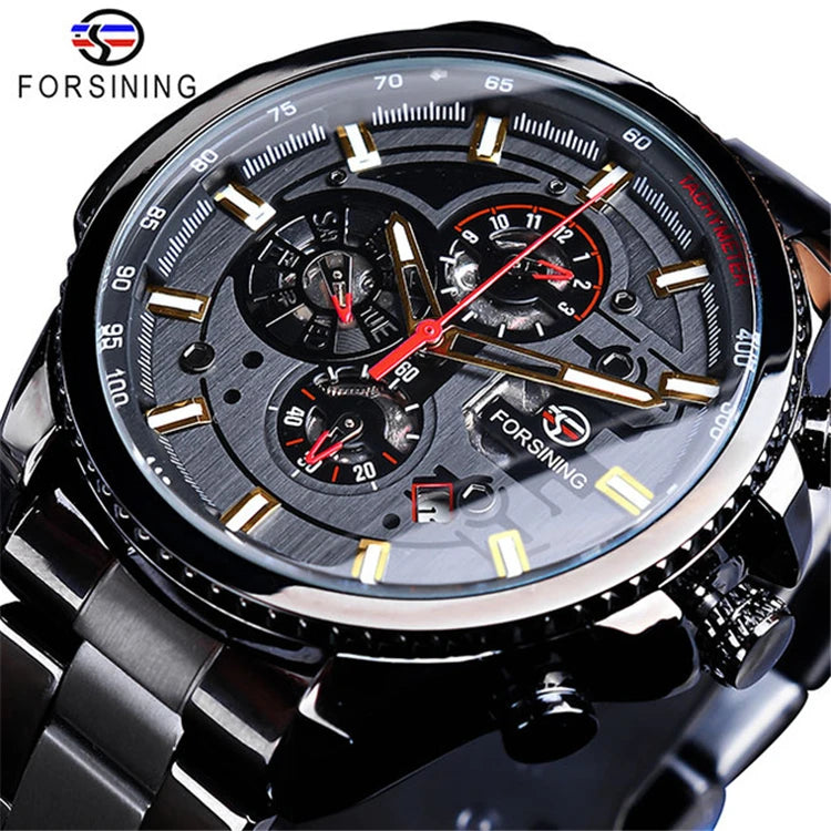 Montre automatique mécanique pour homme en acier inoxydable | AKSIORA