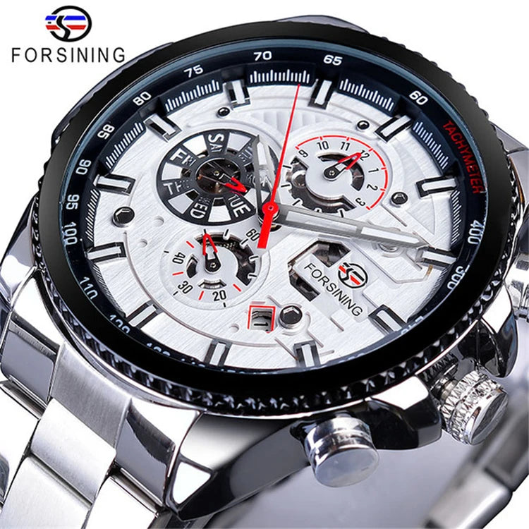Montre automatique mécanique pour homme en acier inoxydable | AKSIORA