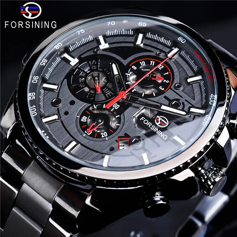 Montre automatique mécanique pour homme en acier inoxydable | AKSIORA