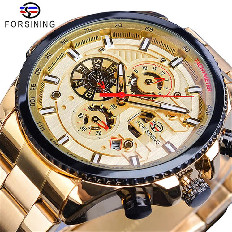 Montre automatique mécanique pour homme en acier inoxydable | AKSIORA