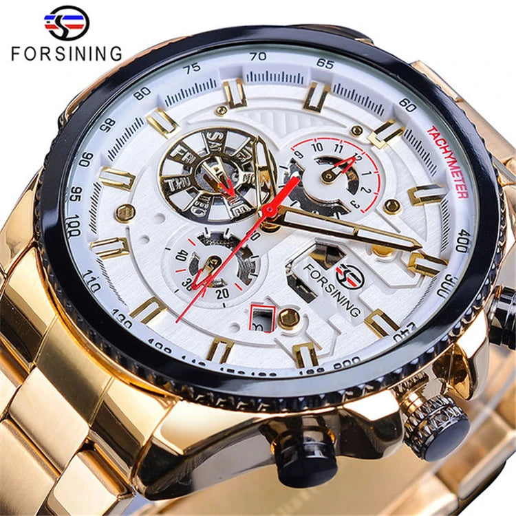 Montre automatique mécanique pour homme en acier inoxydable | AKSIORA