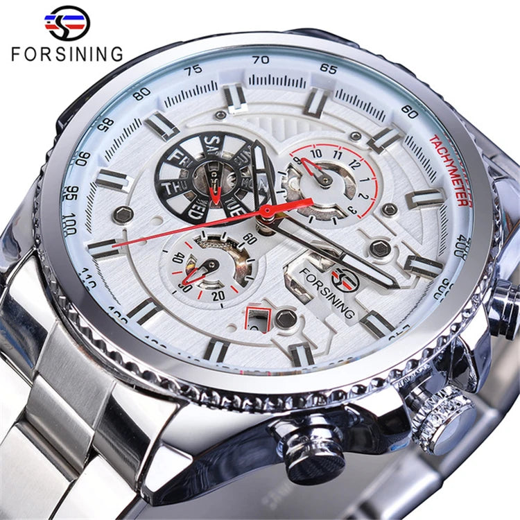 Montre automatique mécanique pour homme en acier inoxydable | AKSIORA