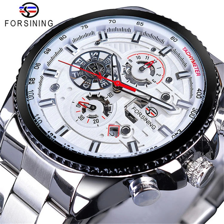 Montre automatique mécanique pour homme en acier inoxydable | AKSIORA