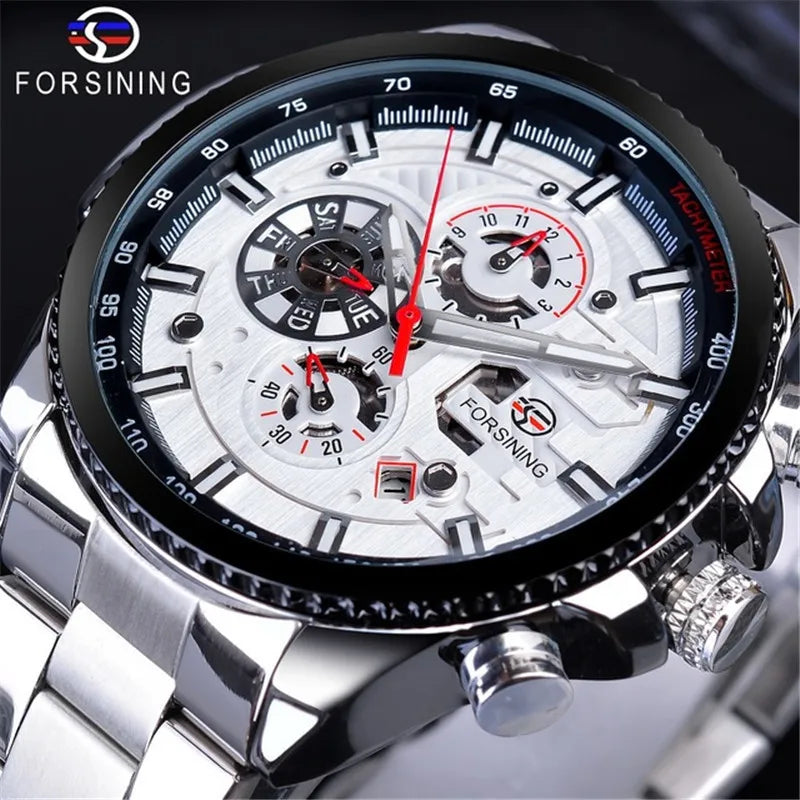 Montre automatique mécanique pour homme en acier inoxydable | AKSIORA