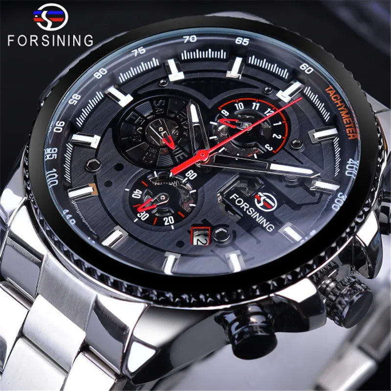 Montre automatique mécanique pour homme en acier inoxydable | AKSIORA