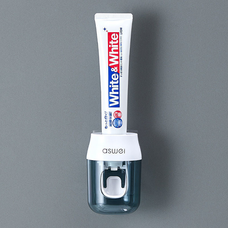 Distributeur automatique de dentifrice mural avec porte-brosses | AKSIORA