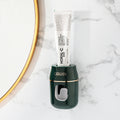 Distributeur automatique de dentifrice mural avec porte-brosses | AKSIORA