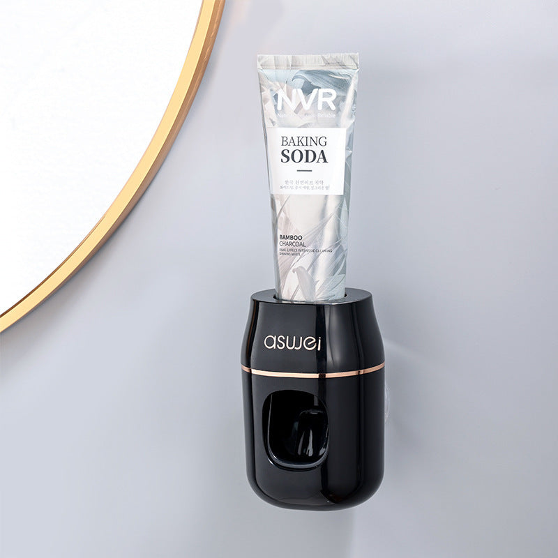 Distributeur automatique de dentifrice mural avec porte-brosses | AKSIORA