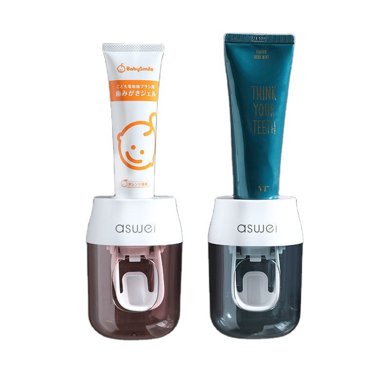 Distributeur automatique de dentifrice mural avec porte-brosses | AKSIORA