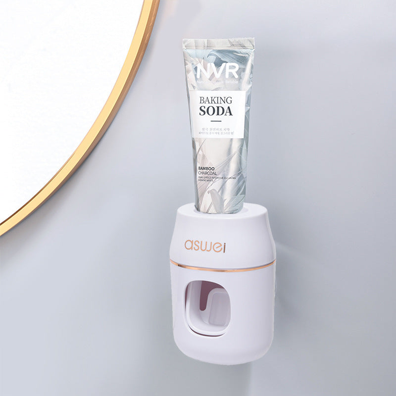 Distributeur automatique de dentifrice mural avec porte-brosses | AKSIORA