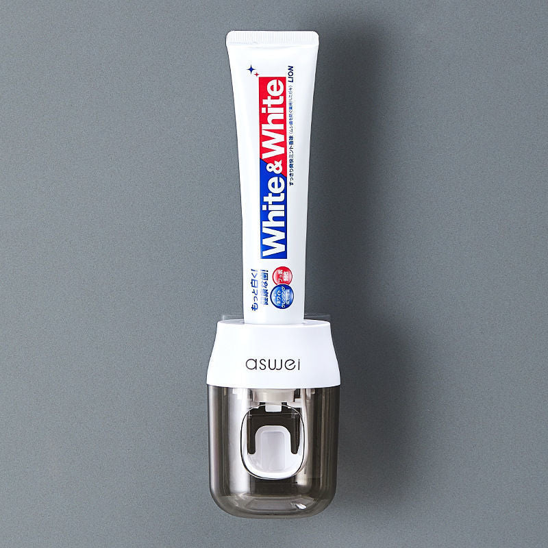 Distributeur automatique de dentifrice mural avec porte-brosses | AKSIORA
