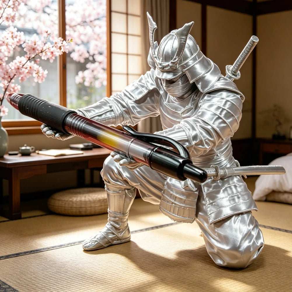 Porte-stylos Samouraï 3D – Organisateur de bureau décoratif