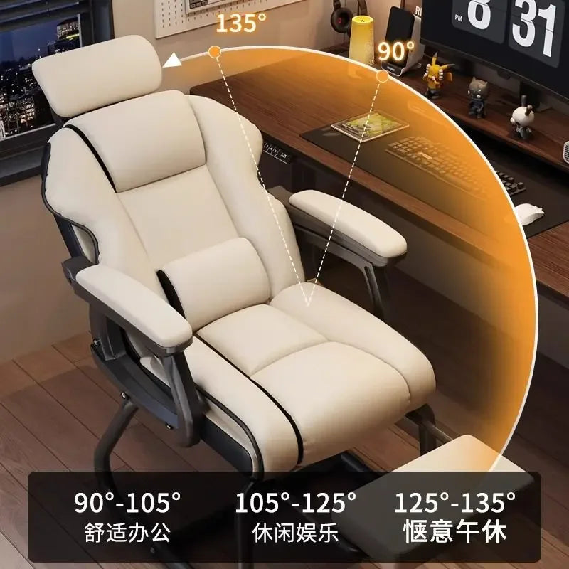 Chaises de bureau ergonomiques, chaise relaxante pour gamers, Crisla Furniture avec short pour garçon, chaise longue de jeu pliable