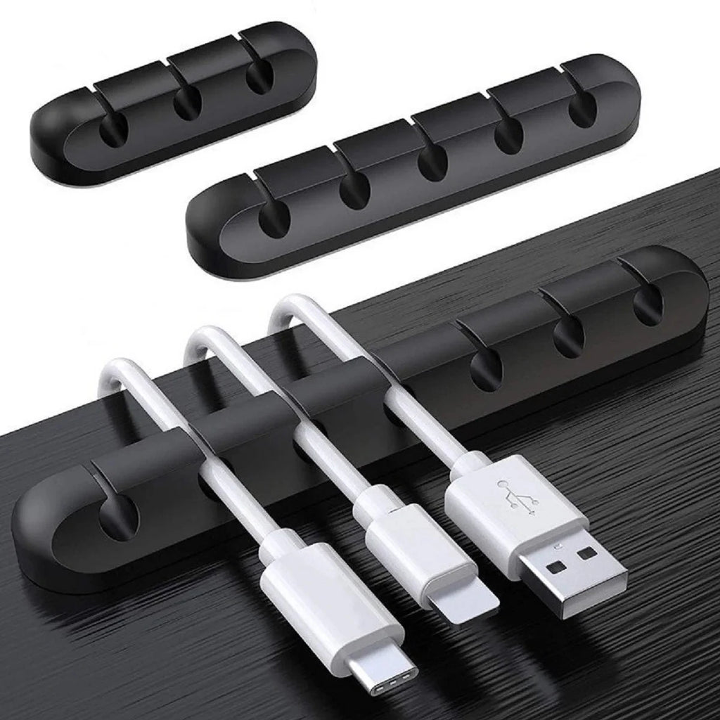 Organisateur de câbles en silicone – Support de bureau