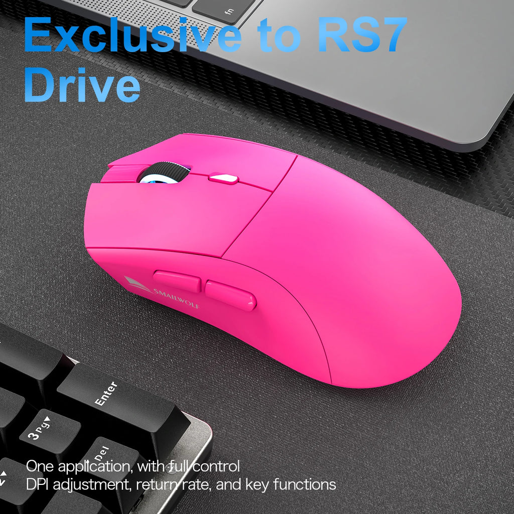 Souris gaming sans fil RS7 – Bluetooth, rechargeable et haute précision