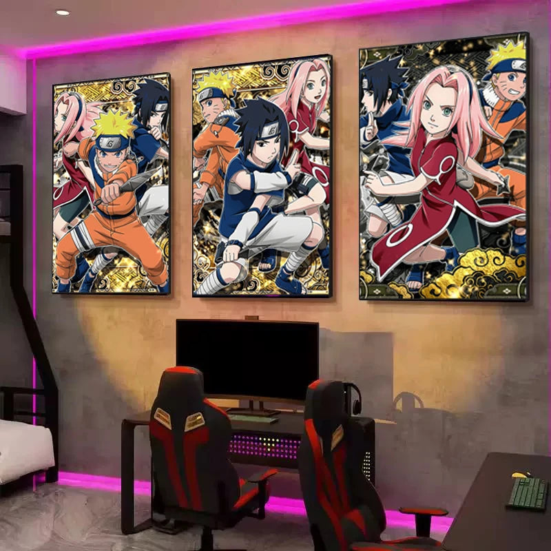 Poster mural anime Naruto – Décoration japonaise | AKSIORA