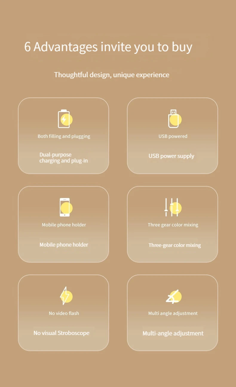 Lampe de bureau LED pliable et rechargeable – Éclairage réglable