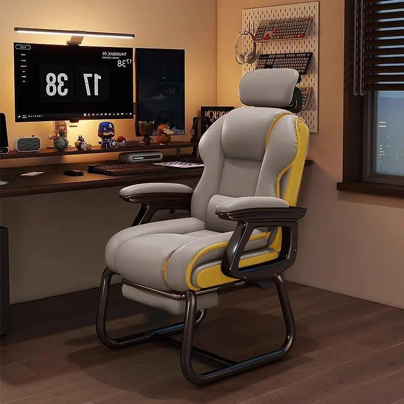 Chaises de bureau ergonomiques, chaise relaxante pour gamers, Crisla Furniture avec short pour garçon, chaise longue de jeu pliable