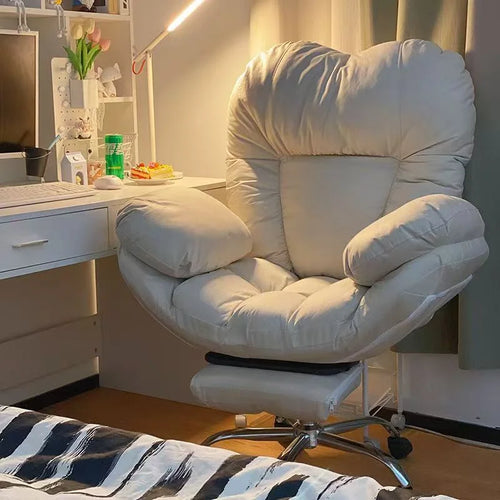Chaise de jeu Princesse pour filles avec coussin en latex pour bureau, chambre ou streaming
