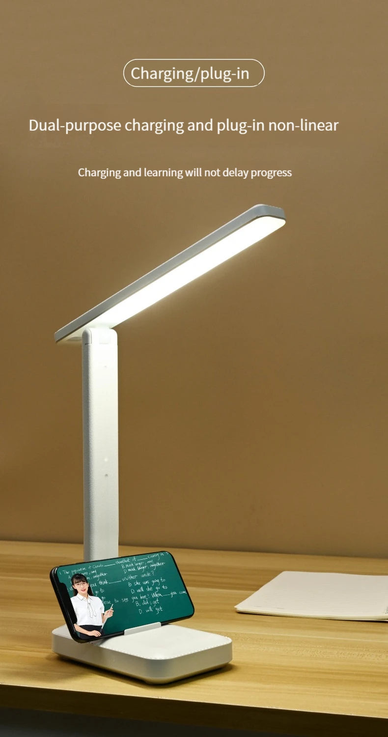 Lampe de bureau LED pliable et rechargeable – Éclairage réglable