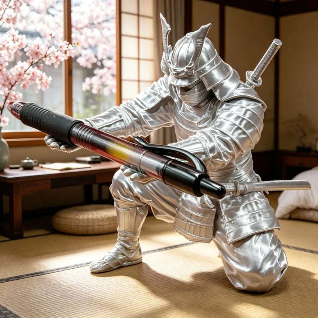 Porte-stylos Samouraï 3D – Organisateur de bureau décoratif