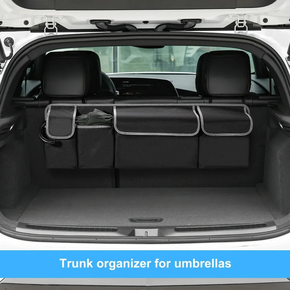 Organisateur de coffre de voiture suspendu – 4 poches de rangement