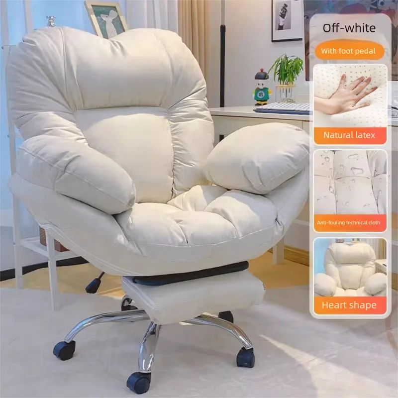 Chaise de jeu Princesse pour filles avec coussin en latex pour bureau, chambre ou streaming