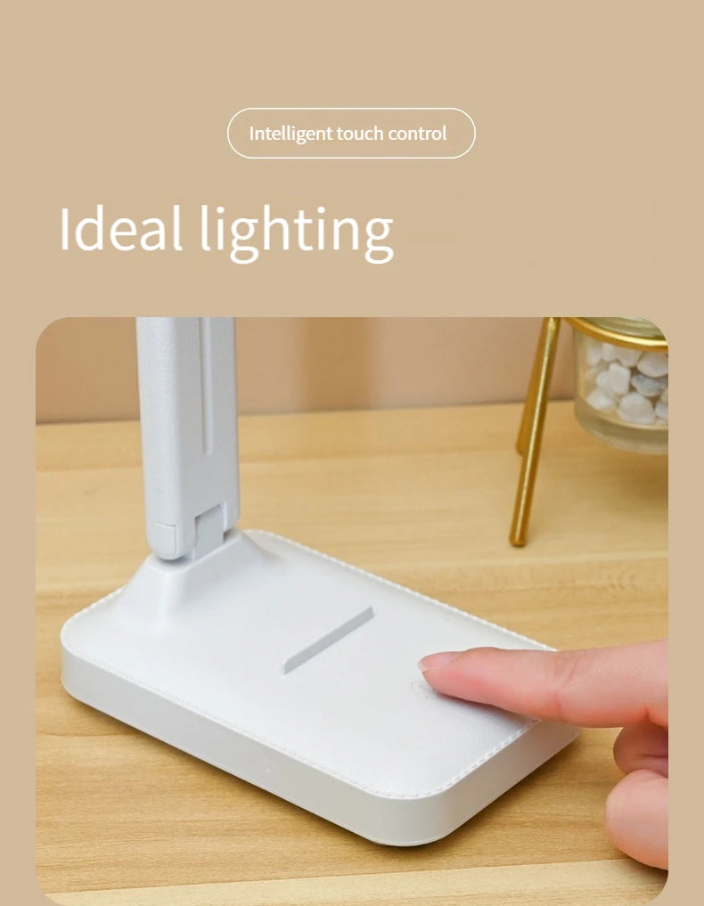Lampe de bureau LED pliable et rechargeable – Éclairage réglable