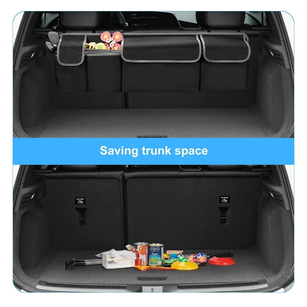 Organisateur de coffre de voiture suspendu – 4 poches de rangement