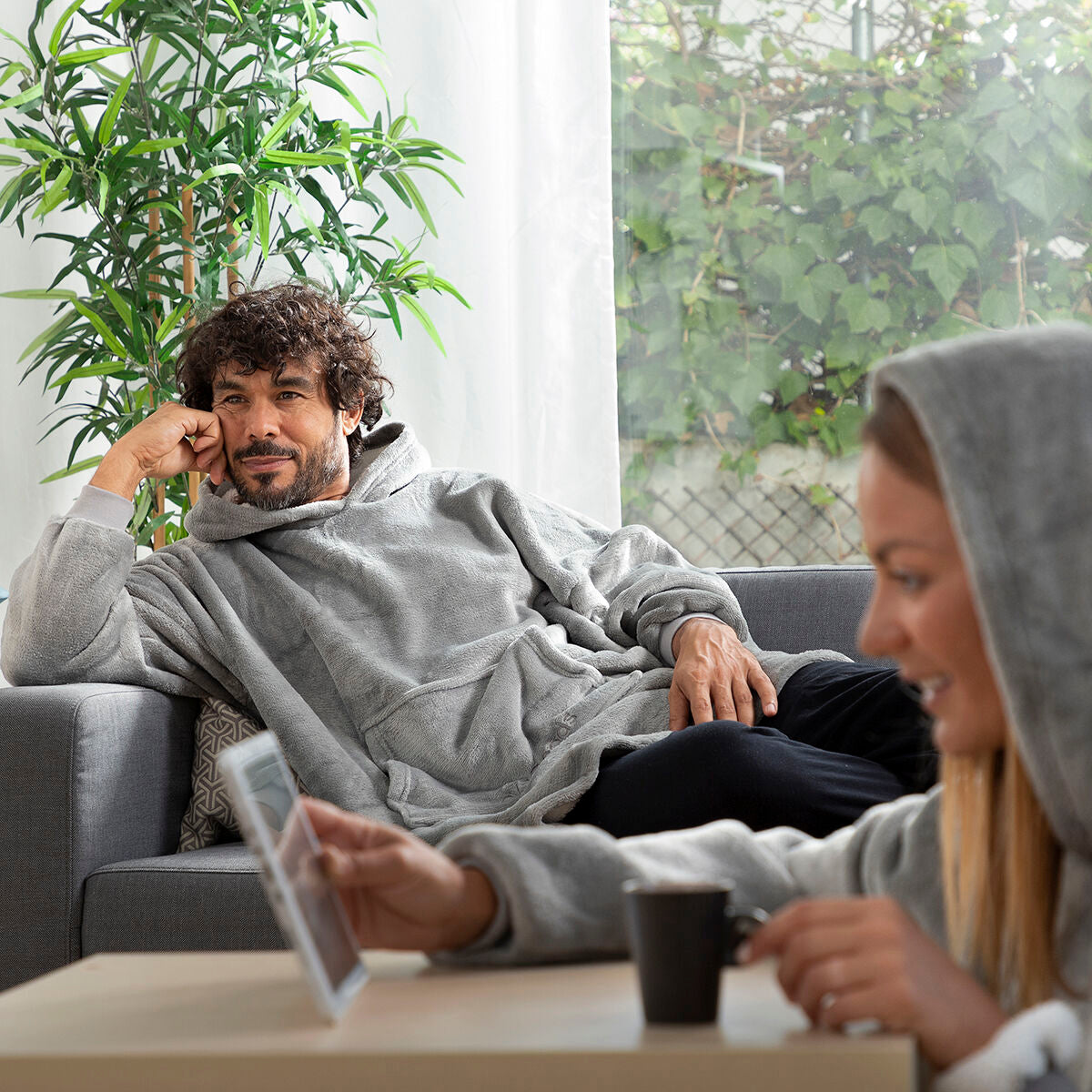 Couverture sweat-shirt surdimensionnée avec doublure en polaire Swug InnovaGoods
