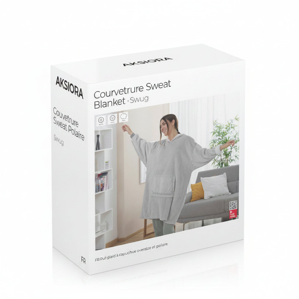 Couverture sweat-shirt surdimensionnée avec doublure en polaire Swug InnovaGoods