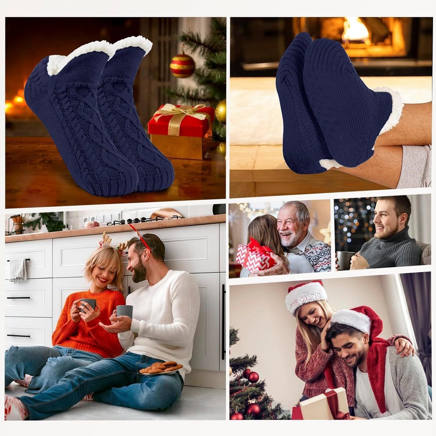 Chaussettes chauffantes en polaire duveteuse USB pour femmes, coussin chauffant pour les pieds d'hiver thermique