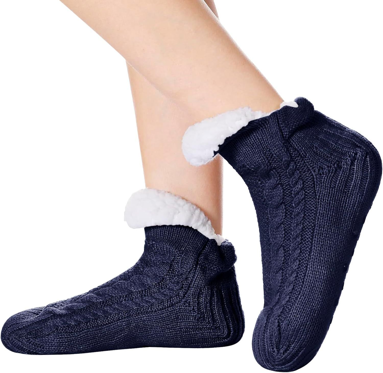 Chaussettes chauffantes en polaire duveteuse USB pour femmes, coussin chauffant pour les pieds d'hiver thermique